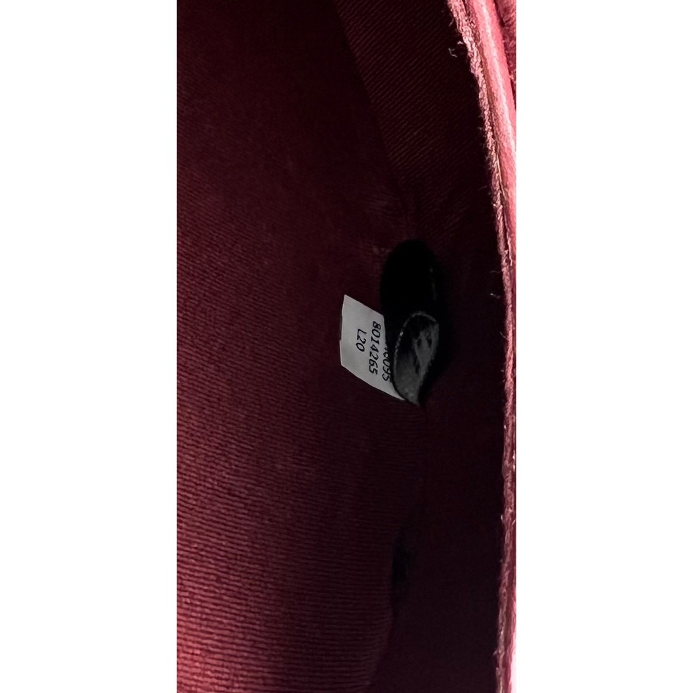 Frye Vivian Leather Crossbody Bag Brick Red Burgundy Whipstitch Boho Western - Picture 8 of 10